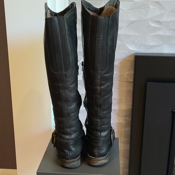 Leather Moto style Boots - Picture 3 of 12